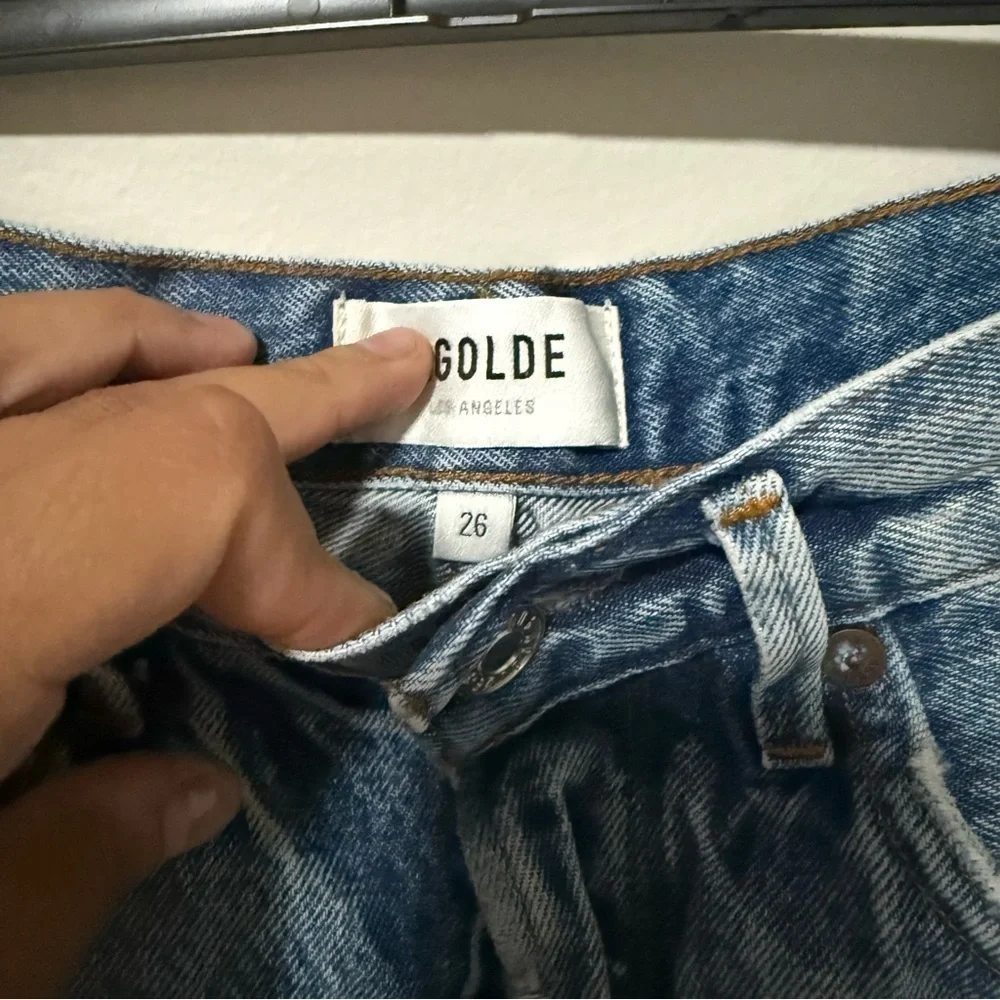 AGOLDE JADEN HI RISE CUT OFF SHORT Size 26